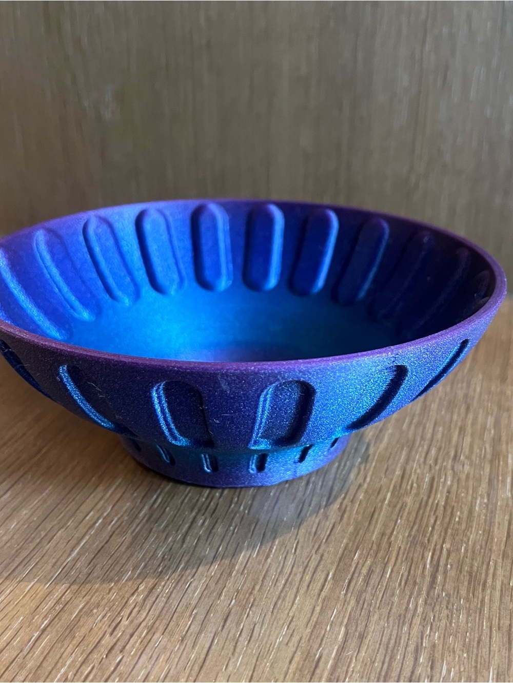 Iridescent Blue-Purple Decorative Bowl